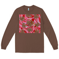 Chestnut valentine's day hearts bow and arrow Long Sleeve Tee - RanaPortraitStore