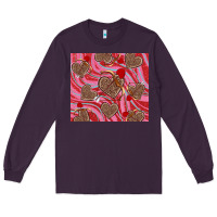 Plum valentine's day hearts bow and arrow Long Sleeve Tee - RanaPortraitStore