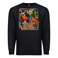 Black cowboy rodeo Premium Sweatshirt - JahusDesignShop