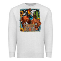 Oatmeal Heather cowboy rodeo Premium Sweatshirt - JahusDesignShop