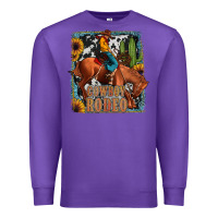 Purple cowboy rodeo Premium Sweatshirt - JahusDesignShop