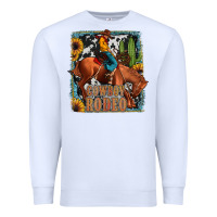 White cowboy rodeo Premium Sweatshirt - JahusDesignShop
