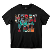 Black merry christmas y'all Heavy Core Tee - CowhideDigitalArt