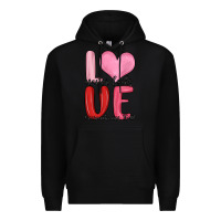 Black love never fails valentine s day Premium Hoodie - MaliasSmallBusiness