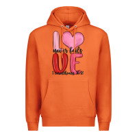 Carrot love never fails valentine s day Premium Hoodie - MaliasSmallBusiness