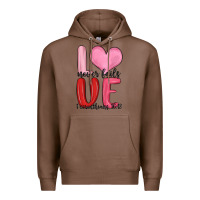Chestnut love never fails valentine s day Premium Hoodie - MaliasSmallBusiness