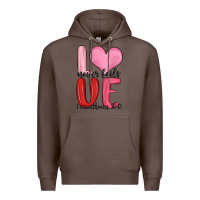 Coffee love never fails valentine s day Premium Hoodie - MaliasSmallBusiness