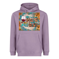 Lavender all i need are books and wine Heavyweight Hoodie - JahusDesignShop
