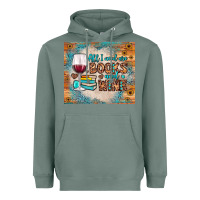 Sage all i need are books and wine Heavyweight Hoodie - JahusDesignShop