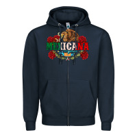 Navy mexicana Zipper Hoodie - CTS Tumbler Store