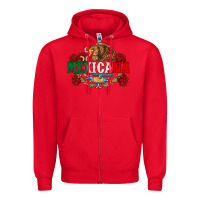 Red mexicana Zipper Hoodie - CTS Tumbler Store