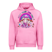 Fuchsia Pink grow your own way crystal and mushroom Urban Hoodie - MaliasSmallBusiness