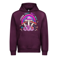 Mauve Wine grow your own way crystal and mushroom Urban Hoodie - MaliasSmallBusiness