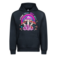 Navy grow your own way crystal and mushroom Urban Hoodie - MaliasSmallBusiness