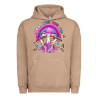 Pigment Burro grow your own way crystal and mushroom Urban Hoodie - MaliasSmallBusiness