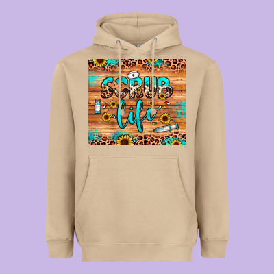 Scrub Life Heavyweight Hoodie Designed By Jahusdesignshop