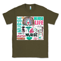 Army Green nurse life Classic Tee - Zillion Design Studio