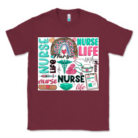 Burgundy nurse life Classic Tee - Zillion Design Studio