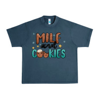 Midnight Navy milf and cookies Urban Heavy Tee - MaliasSmallBusiness