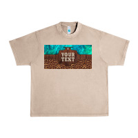 French Oak preview custom name turquoise stone leopard bull skull license plate Urban Heavy Tee - Artiststas