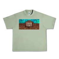 Oil Green preview custom name turquoise stone leopard bull skull license plate Urban Heavy Tee - Artiststas