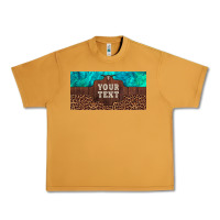 Peanut Butter preview custom name turquoise stone leopard bull skull license plate Urban Heavy Tee - Artiststas