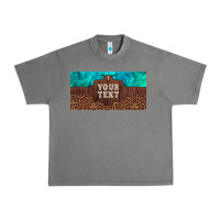 Tornado preview custom name turquoise stone leopard bull skull license plate Urban Heavy Tee - Artiststas