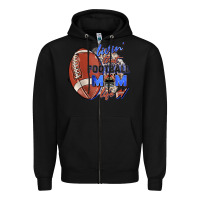 Black livin' that football mom life Zipper Hoodie - Zillion Design Studio