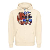 Sandshell livin' that football mom life Zipper Hoodie - Zillion Design Studio