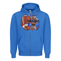 True Royal livin' that football mom life Zipper Hoodie - Zillion Design Studio