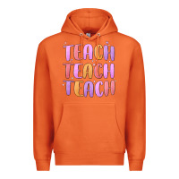 Carrot teach teach varsity Premium Hoodie - MaliasSmallBusiness