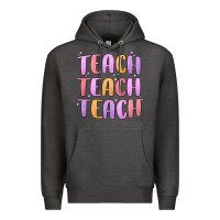 Charcoal Heather teach teach varsity Premium Hoodie - MaliasSmallBusiness