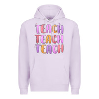 Lilac teach teach varsity Premium Hoodie - MaliasSmallBusiness