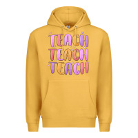 Mustard teach teach varsity Premium Hoodie - MaliasSmallBusiness