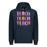 Navy teach teach varsity Premium Hoodie - MaliasSmallBusiness