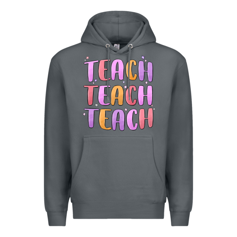 Teach Teach Varsity Premium Hoodie by MaliasSmallBusiness | Teevron