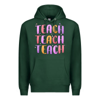 Sports Green teach teach varsity Premium Hoodie - MaliasSmallBusiness