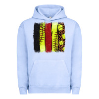 Pigment Grape Ice softball brushstroke Urban Hoodie - NancyCooperArtShop
