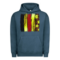 Pigment Midnight Navy softball brushstroke Urban Hoodie - NancyCooperArtShop