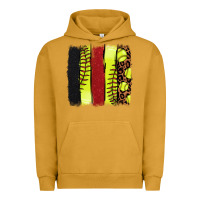 Pigment Peanut Butter softball brushstroke Urban Hoodie - NancyCooperArtShop