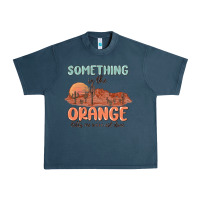 Midnight Navy something in the orange Urban Heavy Tee - MaliasSmallBusiness