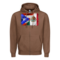 Chestnut mexico and puerto rico Zipper Hoodie - CTS Tumbler Store