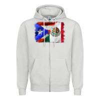 Dove Grey mexico and puerto rico Zipper Hoodie - CTS Tumbler Store