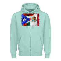 Seafoam mexico and puerto rico Zipper Hoodie - CTS Tumbler Store