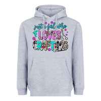 Heather Grey just a girl who loves crafting Heavyweight Hoodie - AdoDesignShop