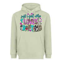Just A Girl Who Loves Crafting Heavyweight Hoodie | Teevron