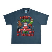 Midnight Navy there's some ho's ho's ho's in this house Urban Heavy Tee - MaliasSmallBusiness