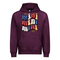 Mauve Wine American mini Urban Hoodie - NancyCooperArtShop