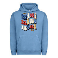 Pigment Pebble Blue American mini Urban Hoodie - NancyCooperArtShop