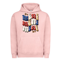 Pigment Salmon American mini Urban Hoodie - NancyCooperArtShop